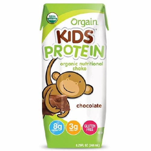 Orgain USDA Organic Kids Nutritional Protein Shake, Chocolate, 8