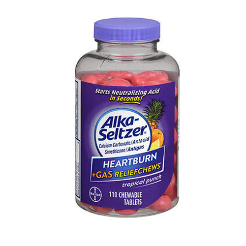 Bayer, Bayer Alka-Seltzer Heartburn + Gas Relief Chews Chewable Tablets ...