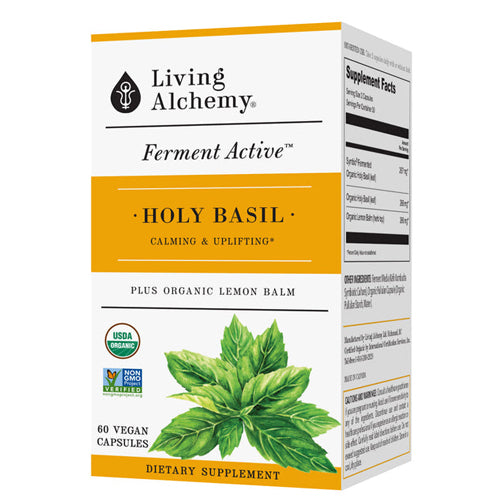 Living Alchemy Whole Food Fermented Holy Basil 60 Caps Shop