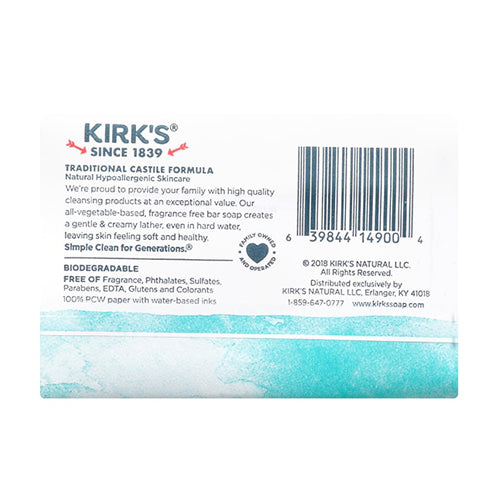 Kirk's Best Bar Soaps, Natural Gentle Castile Soaps