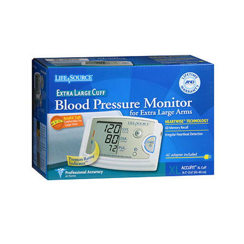 Blood pressure monitor with deals extra large cuff