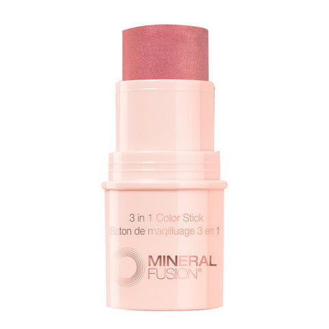 3-In-1 Rosette Pale Pink Color Stick 0.18 Oz by Mineral Fusion