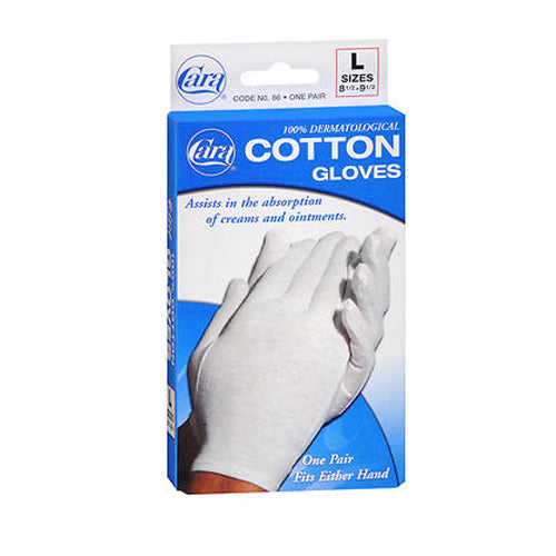 Buy Cara Dermatological Cotton Gloves Men Large 1 pair By Cara ...