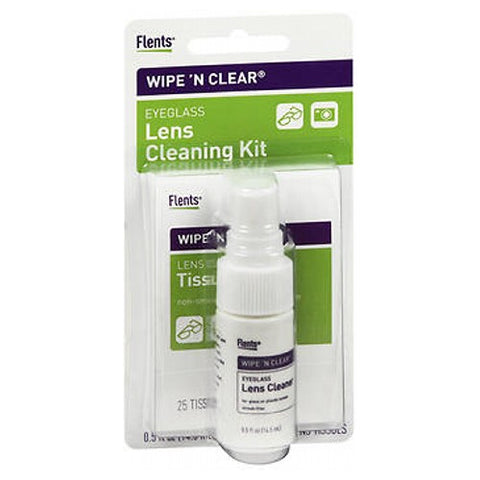 Flents, Flents Wipe 'n Clear Lens Cleaning Kit, 1 each