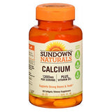 Sundown Naturals, Sundown Naturals Calcium Plus Vitamin D3, 1200 mg, 60 caps
