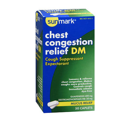 Sunmark, Sunmark Chest Congestion Relief Dm, 50 tabs | Shop Sunmark ...