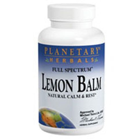 Planetary Herbals, Lemon Balm Full Spectrum, 500 mg, 60 caps