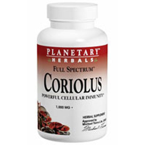 Planetary Herbals, Coriolus Full Spectrum, 1000 mg, 30 tabs