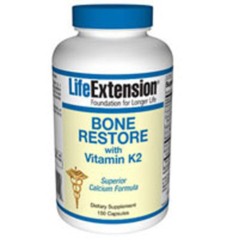 Life Extension, Bone Restore with Vitamin K2, 120 Caps