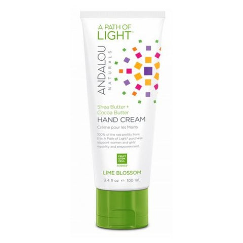 Andalou Naturals, A Path of Light Lime Blossom Hand Cream, 3.4 Oz