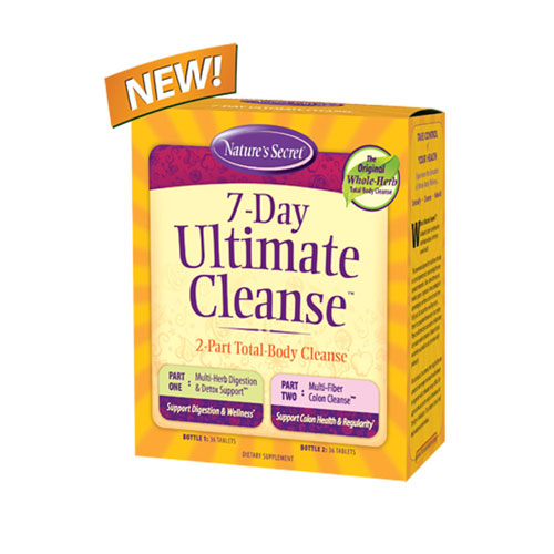 Nature's Secret, 7Day Ultimate Cleanse 2Part Total Body Cleanse, 1