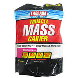 LABRADA NUTRITION, Muscle Mass Gainer, Strawberry 12 lbs