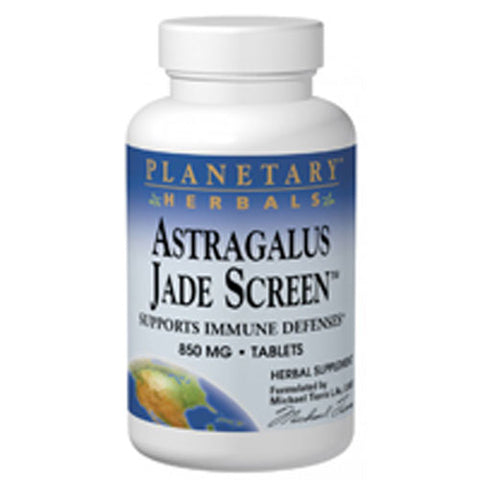 Planetary Herbals, Astragalus Jade Screen, 100 Tabs