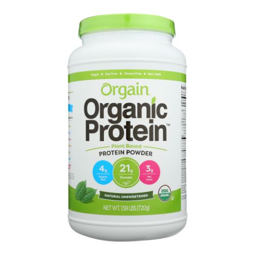 Orgain, Organic Protein Powder, Unsweetened 1.59 lbs | Shop Orgain ...