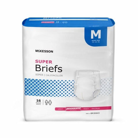 McKesson, Unisex Adult Incontinence Brief X-Large Disposable Heavy Absorbency, Count of 15