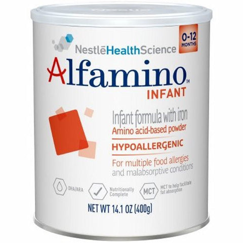 Nestle Healthcare Nutrition, Amino Acid Based Infant Formula with Iron Alfamino  14.1 oz. Can Powder, 14.1 Oz
