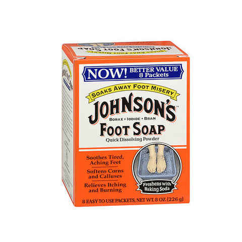 Johnson's, Johnson's Foot Soap Powder Packets, 8 Each