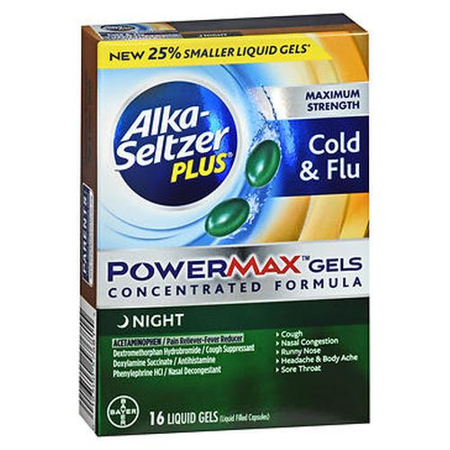 Alka-Seltzer, Alka-Seltzer Plus Maximum Strength Cold & Flu PowerMax ...