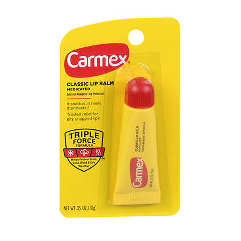 Carmex, Carmex Classic Lip Balm Medicated Original, 0.35 Oz, Box Of 12