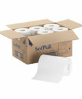Paper Towel SofPull  Hardwound Roll 9 Inch X 400 Foot Case of 6 by Georgia Pacific