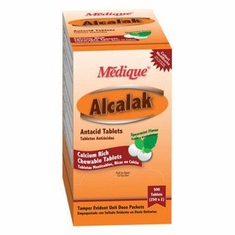 Medique, Antacid Alcalak 420 mg Strength Chewable Tablet 500 per Box, Box Of 500