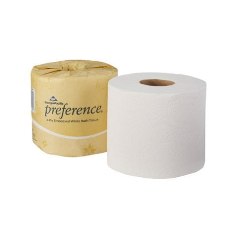 Toilet Tissue preference  White 2-Ply Standard Size Cored Roll 550 Sheets 4 X 4-1/20 Inch Count of 1 By Georgia Pacific