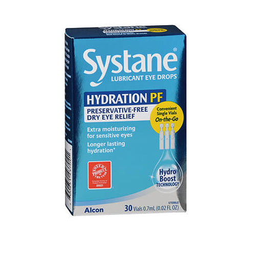 Genteal, Systane Hydration PF Lubricant Eye Drops Vials, 30 Each | Shop ...