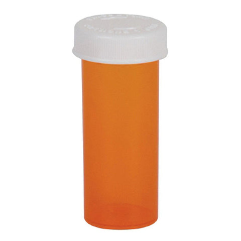 Prescription Vial Push & Turn 30 Dram Amber Case of 125 by Apothecary Products