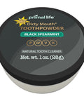 Toothpowder Black Spearmint 1 Oz by Primal Life Organics