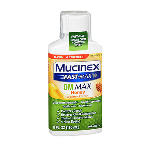 Mucinex, Fast-Max Dm Max Liquid, 180 ml, 6 Oz | Shop Mucinex, Fast-Max ...