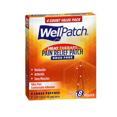 Wellpatch Warming Pain Relief Patch Large 4 each