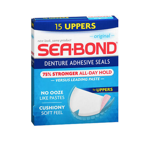 Sea-Bond, Sea-Bond Denture Adhesive Wafers Uppers, Box Of 15
