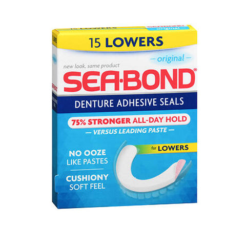 Sea-Bond, Sea-Bond Denture Adhesive Wafers Lowers, Box Of 15