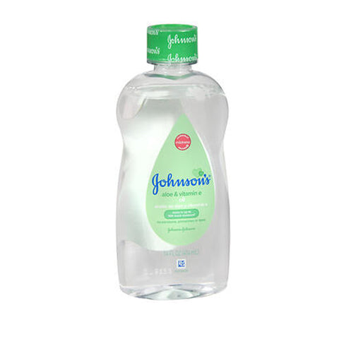 Johnson's, Johnsons Baby Oil With Aloe Vera Vitamin E, 14 Oz