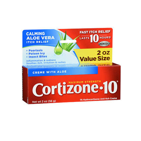 Cortizone-10, Cortizone-10 Anti-Itch Creme With Healing Aloe Maximum Strength, 2 oz