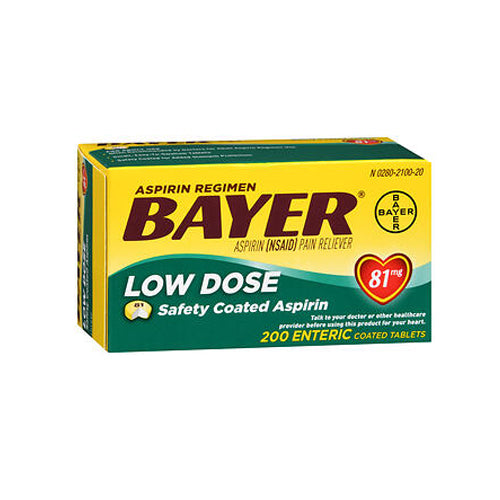 Buy Bayer Aspirin Regimen Low Dose Safety Coated 200 tabs By Bayer ...