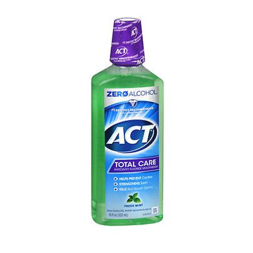 Act, Act Anticavity Fluoride Mouth Rinse Alcohol Free, Fresh Mint 18 oz ...